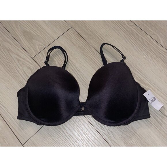 Fredericks of Hollywood Exxtreme Bra Lined Underwire Womens 36B Black New Nwt - Picture 2 of 7